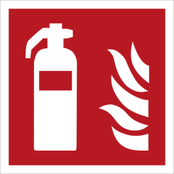 Brannslukker - Brannskilt ISO 7010 F001