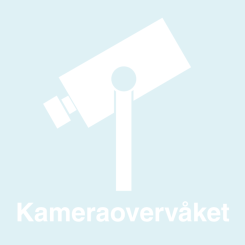 Kameraovervåket - Innvendig klistremerke til vindu