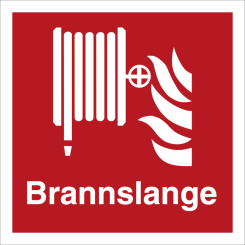 Brannslange - Brannskilt ISO 7010 F002
