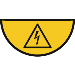 Elektrisk spenning - Gulvskilt - ISO 7010