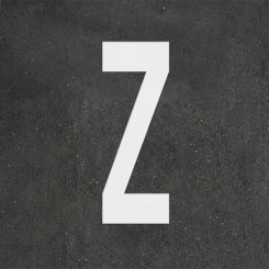 PREMARK Bokstav Z – termoplastisk vegmerking
