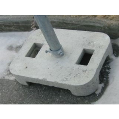 Fundament i betong for feste av Ø 60 mm skiltstolpe - 60 kg