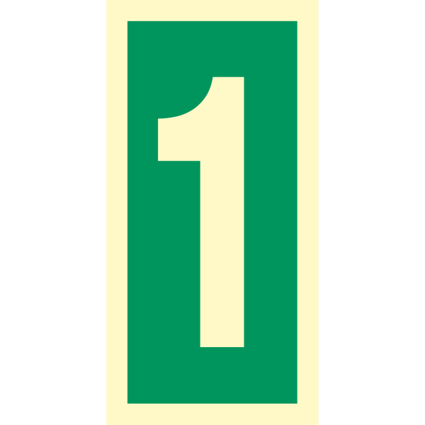 Number 1 - IMO Direction sign - IMPA 334201