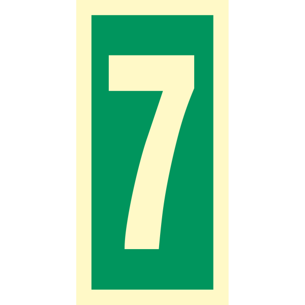 Number 7 - IMO Direction sign - IMPA 334207