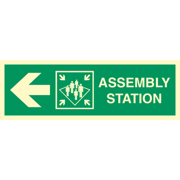 Direction sign - Assembly station arrow left 