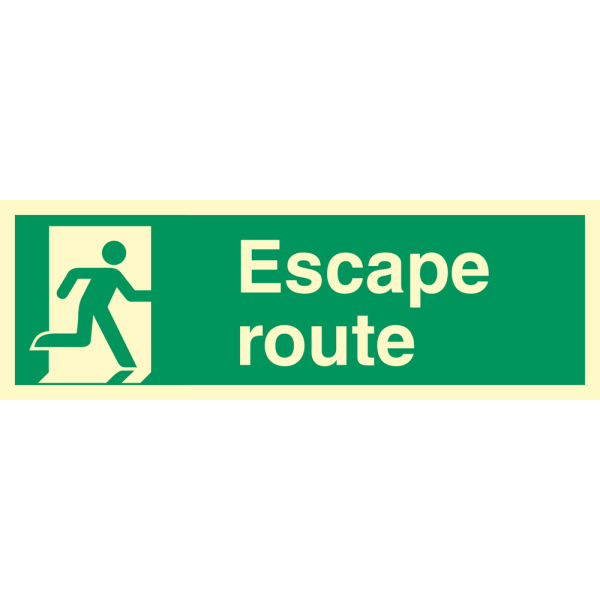 Escape route - IMO Direction sign