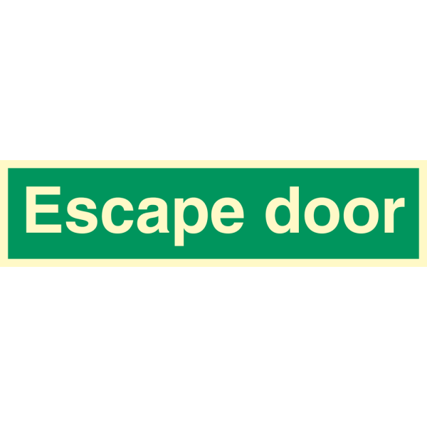 Escape door - IMO Direction sign - IMPA 334343