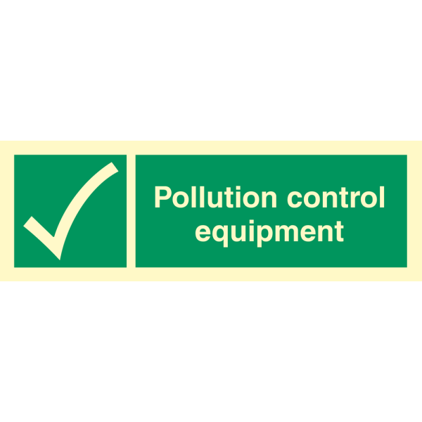 Pollution control equipment - IMO Emergency sign - IMPA 334181