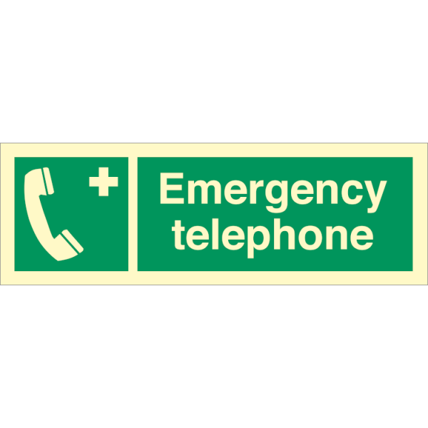 Emergency telephone - IMO Emergency sign - IMPA 334178