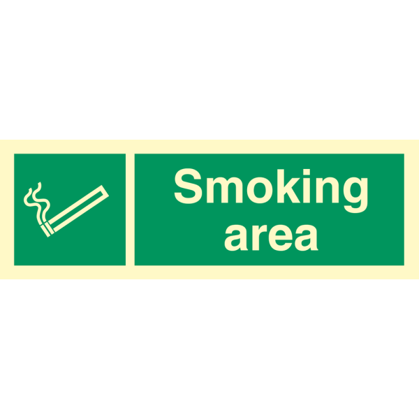 Smoking area - IMO Emergency sign - IMPA 334185