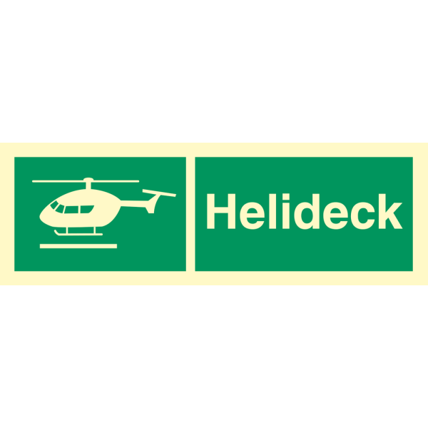 Helideck - IMO Emergency sign - IMPA 334189