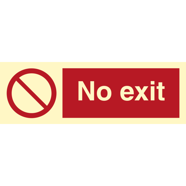 No exit - IMO Prohibition sign - IMPA 338543