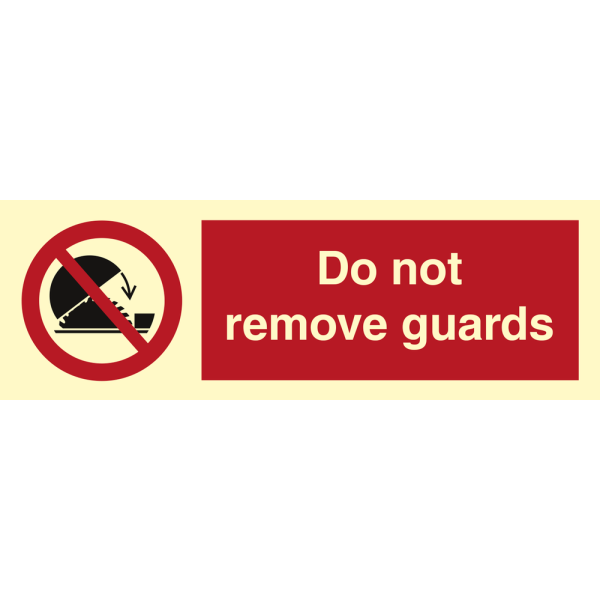 Do not remove guards - IMO Prohibition sign - IMPA 338568