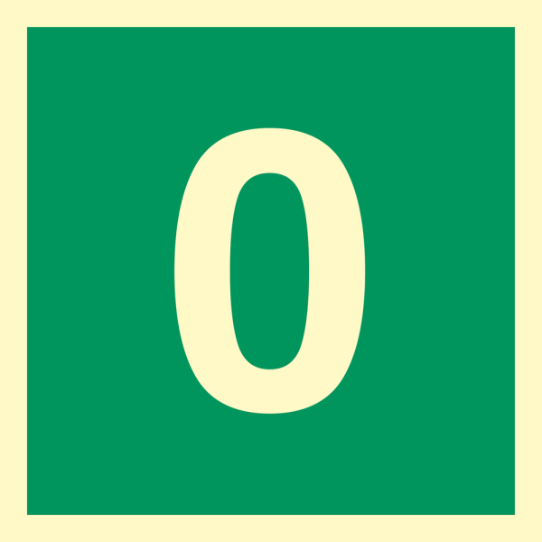 Number 0 - IMO sign