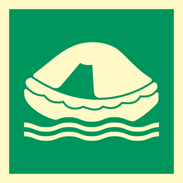IMO sign- Liferaft 