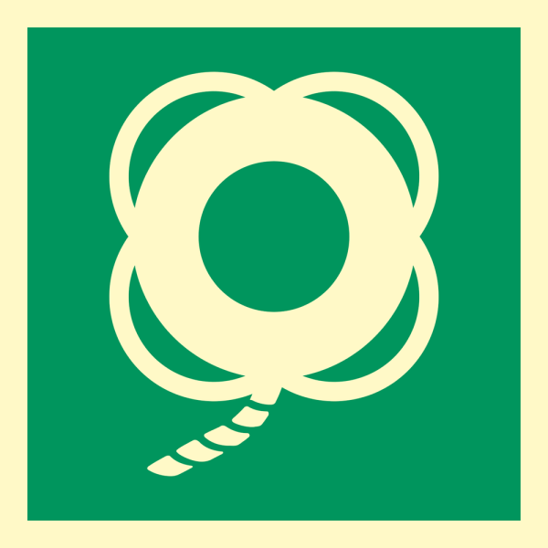 IMO sign- Lifebuoy with line 