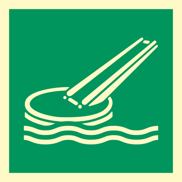 IMO sign- Evacuation slide 