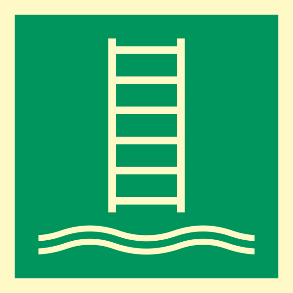 IMO sign- Embarkation ladder 