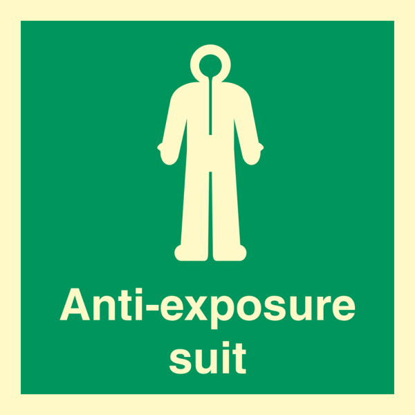 IMO sign- Anti-exposure suit