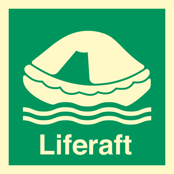 IMO sign- Liferaft 