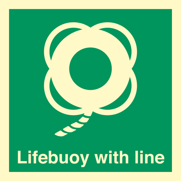 IMO sign- Lifebuoy with line 