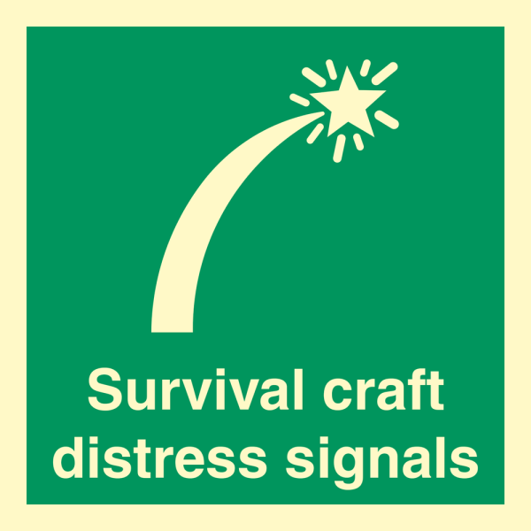 IMO sign- Survival craft distress signal 