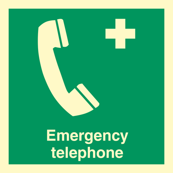 Emergency telephone - IMO sign - IMPA 334131