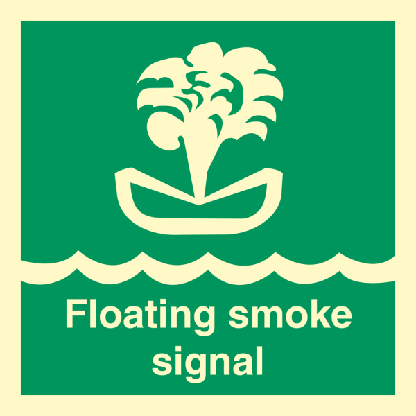 Floating smoke signal - IMO sign