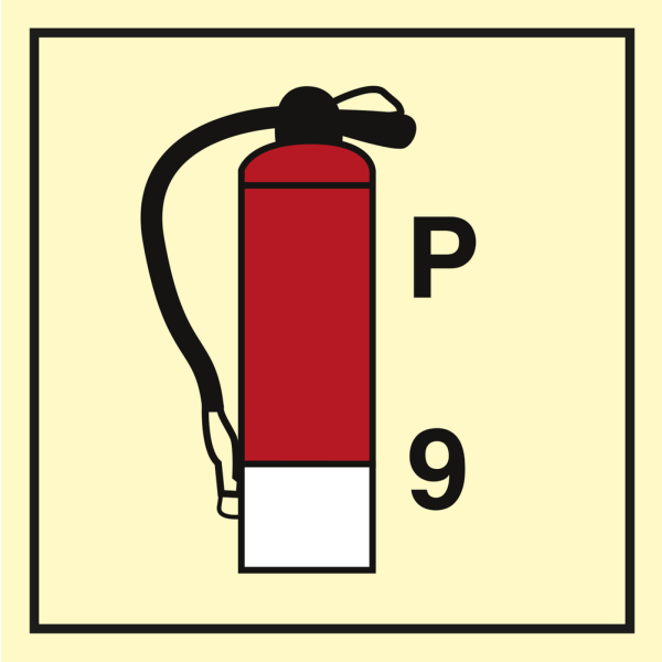 Powder Extinguishers 9 - IMO Fire Control sign