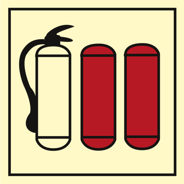 Refill for fire extinguisher - IMO Fire Control sign