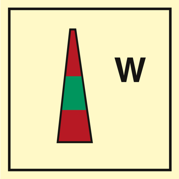Water nozzle - IMO Fire Control sign