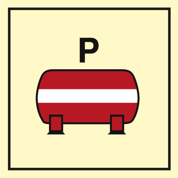 Fixed powder fire extinguishing installation - IMO Fire Control sign - IMPA 336824