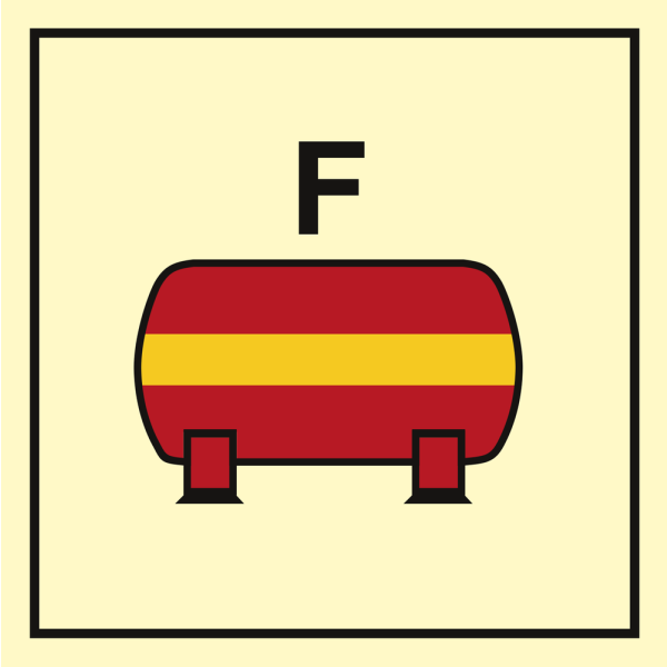 Fixed foam fire extinguishing installation - IMO Fire Control sign - IMPA 336823