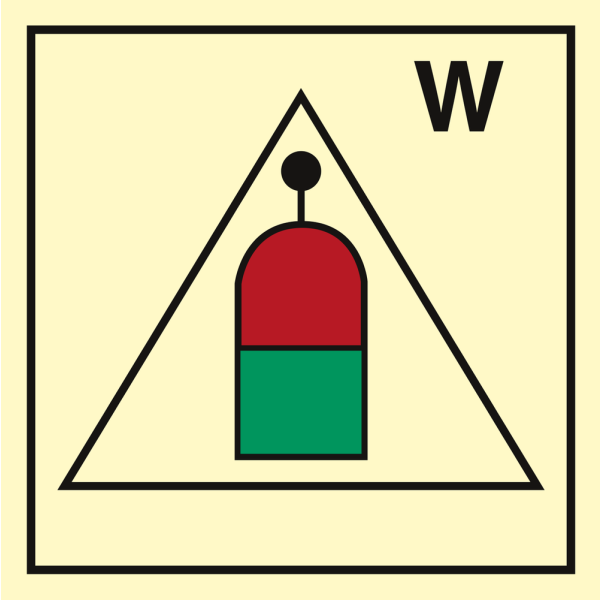 Remote release station for water - IMO Fire Control sign - IMPA 336813
