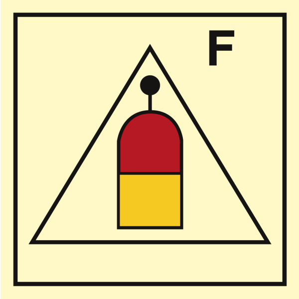Remote release station for Foam - IMO Fire Control sign - IMPA 336811