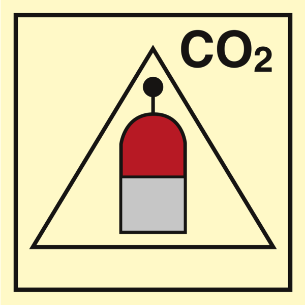 Remote release station for CO2 - IMO Fire Control sign - IMPA 336808