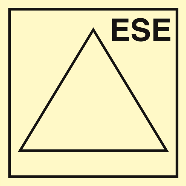 Emergency stop system ESE - IMO Fire Control sign