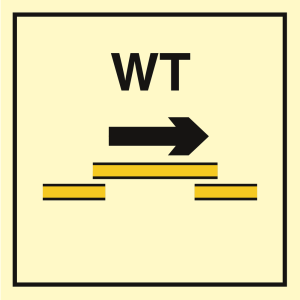B class self closing watertight sliding fire door - IMO Fire Control sign - IMPA 336776