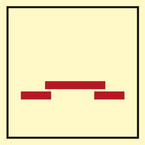 Fire control sign- A class fire door 