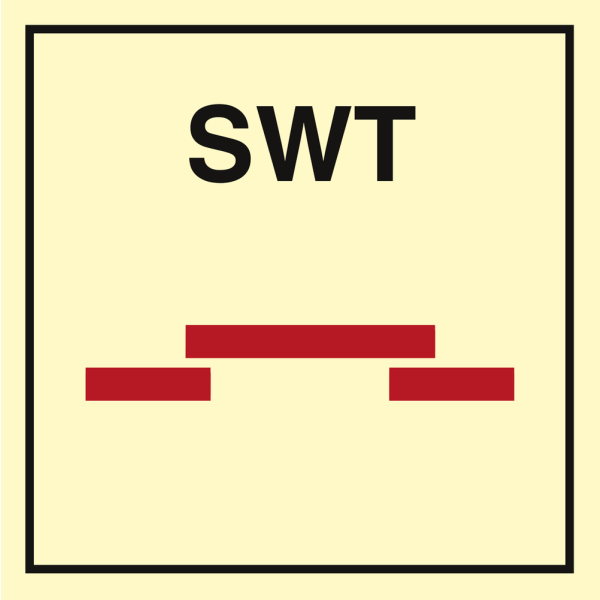 A class semi-watertight sliding fire door - IMO Fire Control sign - IMPA 336768
