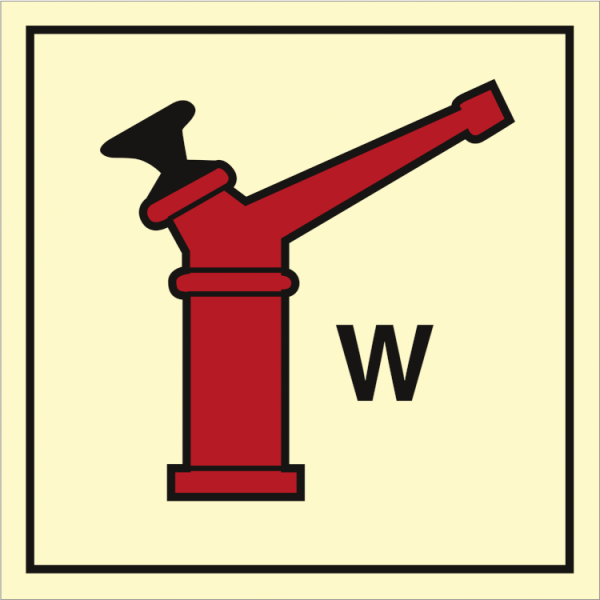 Water monitor ( gun ) - IMO Fire Control sign - IMPA 336023