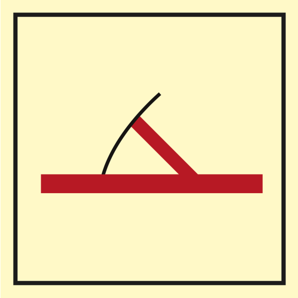 A class fire door - IMO Fire Control sign - IMPA 336754
