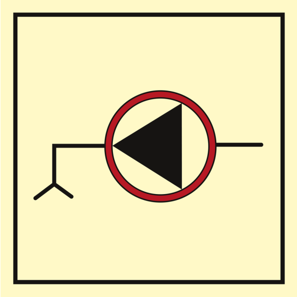 Emergency bilge pump - IMO Fire Control sign - IMPA 336022