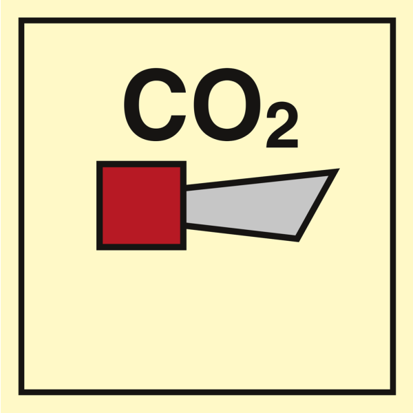 CO2 horn - IMO Fire Control sign