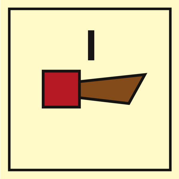 Inergen horn - IMO Fire Control sign