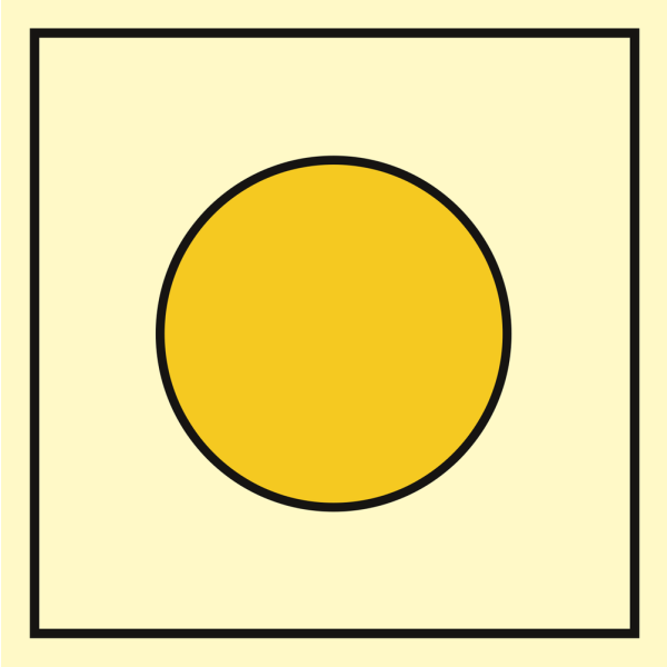 Emergency light - IMO Fire Control sign