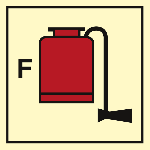 Portable foam applicator - IMO Fire Control sign - IMPA 336036