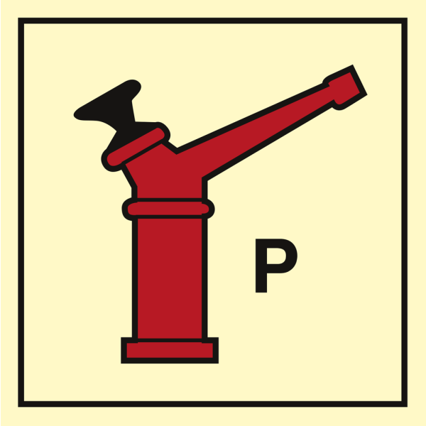 Powder monitor (gun) - IMO Fire Control sign - IMPA 336052