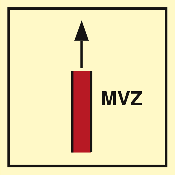 Main vertical zone - IMO Fire Control sign - IMPA 336042