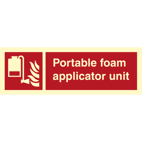 Fire sign- Portable foam applicator unit